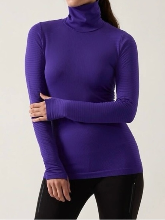 Athleta Tops - Brand New-Athleta Women’s Flurry Blizzard Rib Turtleneck